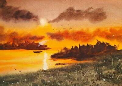 Sunset 623 - 33 x 22 cm - VERKOCHT