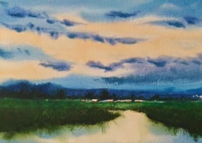 Sunset 843 - 32 x 24 cm - € 70
